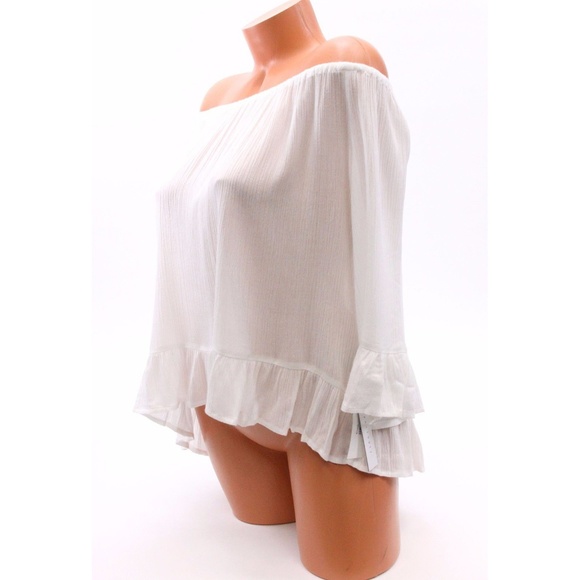 Sanctuary Peasant Top Off Shouler Ruffle Trim - Picture 3 of 3